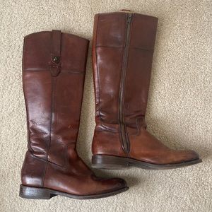 FRYE Melissa Button Lug Tall Riding Boot